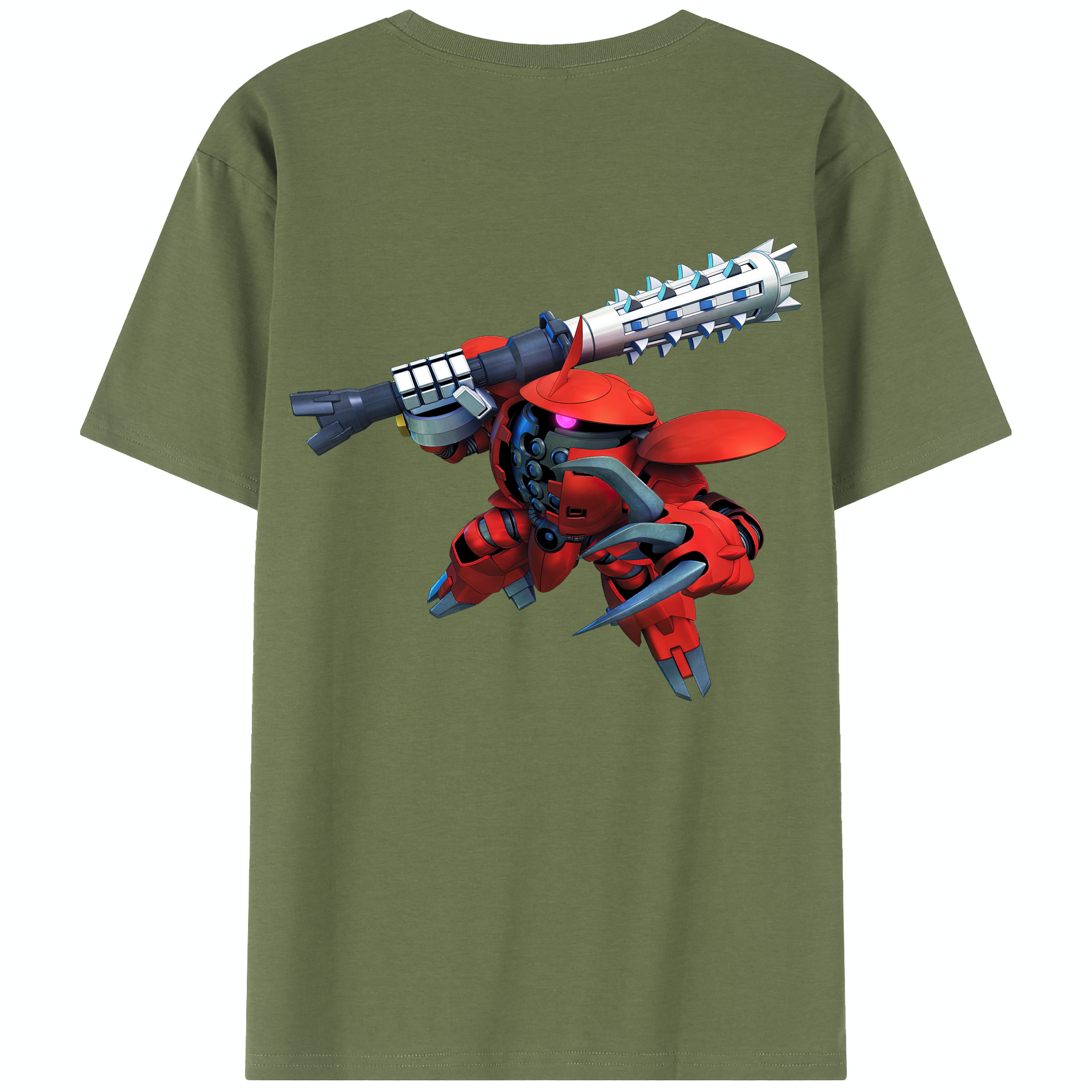 （画像用） 機動戦士ガンダム Mobile Suit Gundam 綿100％半袖Tシャツ（背面プリント）